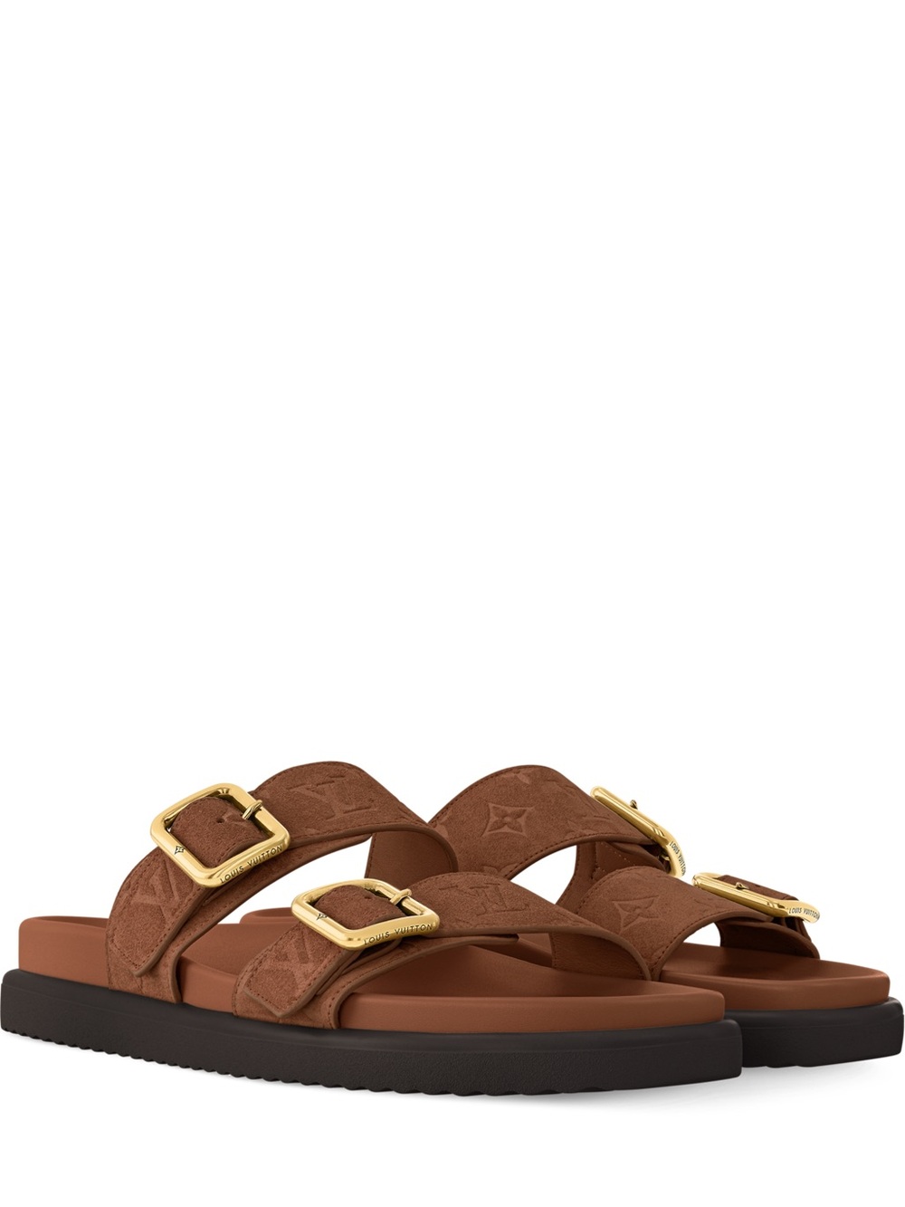 Louis Vuitton LV Monogram Venice Mules Sandals 1AIZV2 Mens LV Size 9 US 10 Brown - Picture 2 of 16